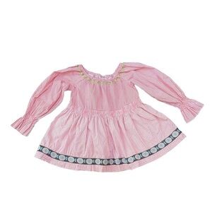 Matilda Jane Peasant Top Pink & White Dots Sugarland Lotti Top Girls Size 4